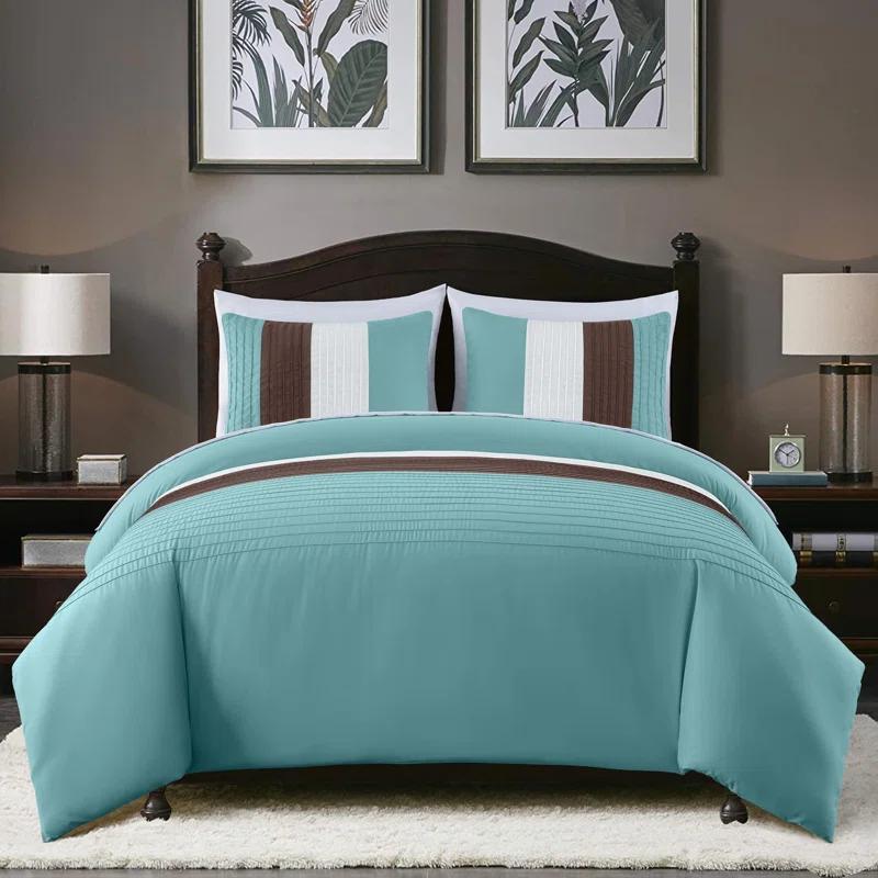 Chezmoi Collection Briar Microfiber Bed in a Bag Comforter Set