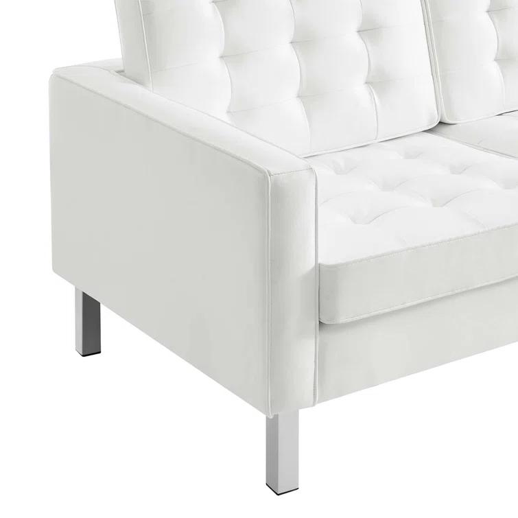 Modway Loft Tufted Vegan Leather Sofa by Modway