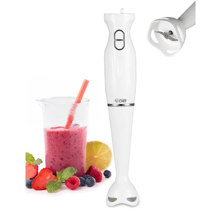 Commercial Chef COMMERCIAL CHEF Immersion Blender, Hand Blender with Stainless Steel Blades