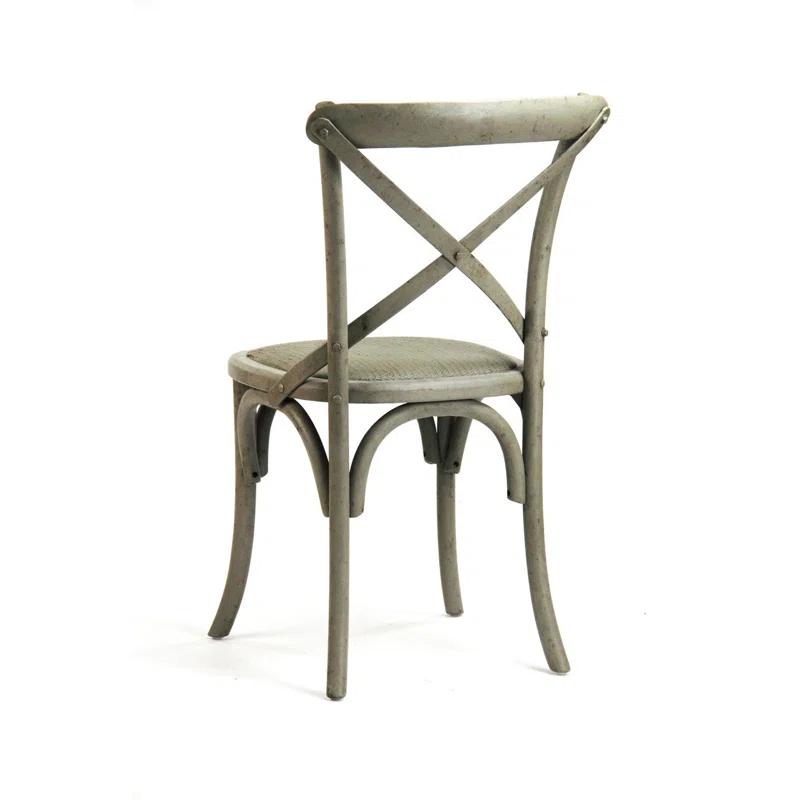 Zentique Parisienne Cafe Counter Stool with Solid Wood Frame