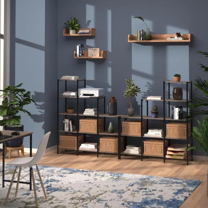 ClosetMaid 45.67'' W Steel Frame Step Bookcase