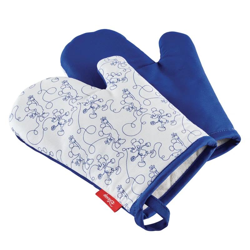 Disney Home Disney Home Bon Voyage Kitchen Oven Mitt Set / Pot Holders, 2 Piece, Blue