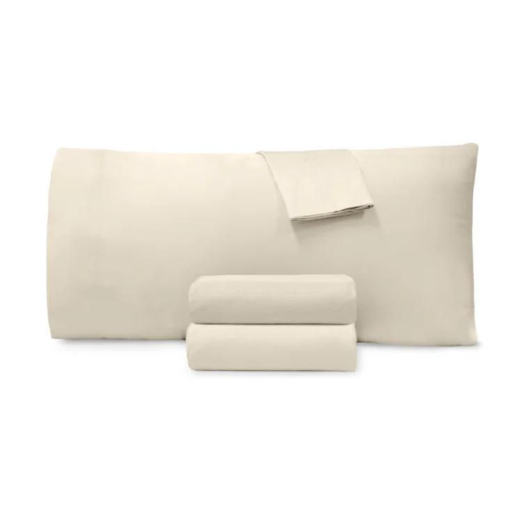 Jennifer Adams Home 400 Thread Count Long-Staple Cotton Sateen 4pc. Sheet Set