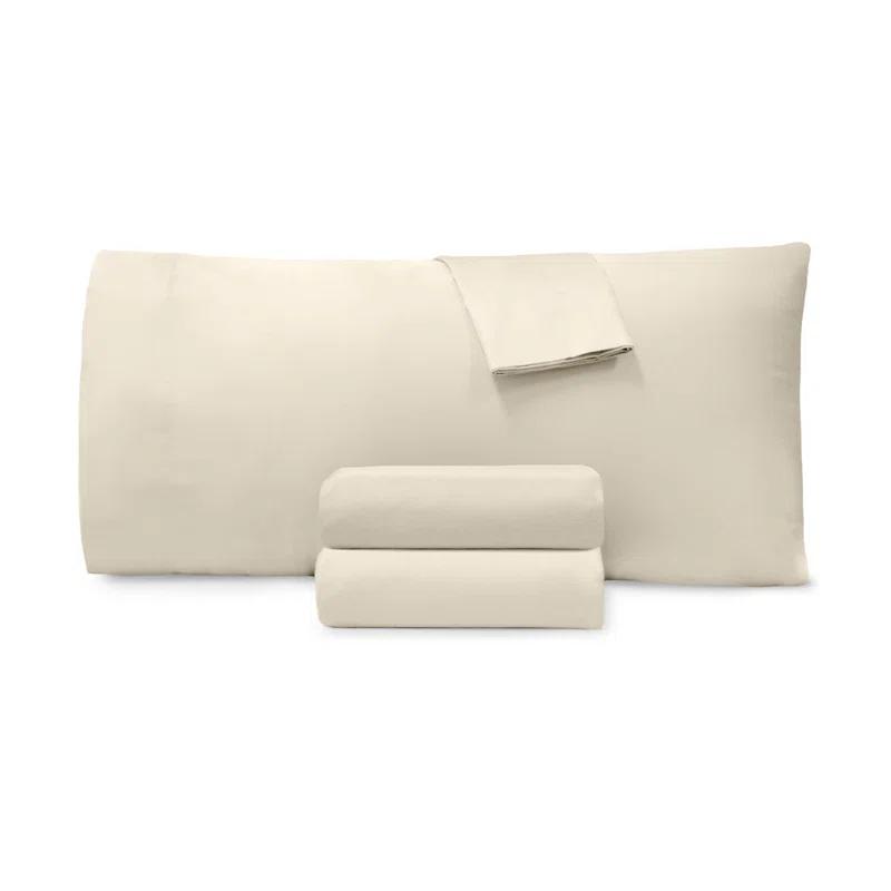 Jennifer Adams Home 400 Thread Count Long-Staple Cotton Sateen 4pc. Sheet Set
