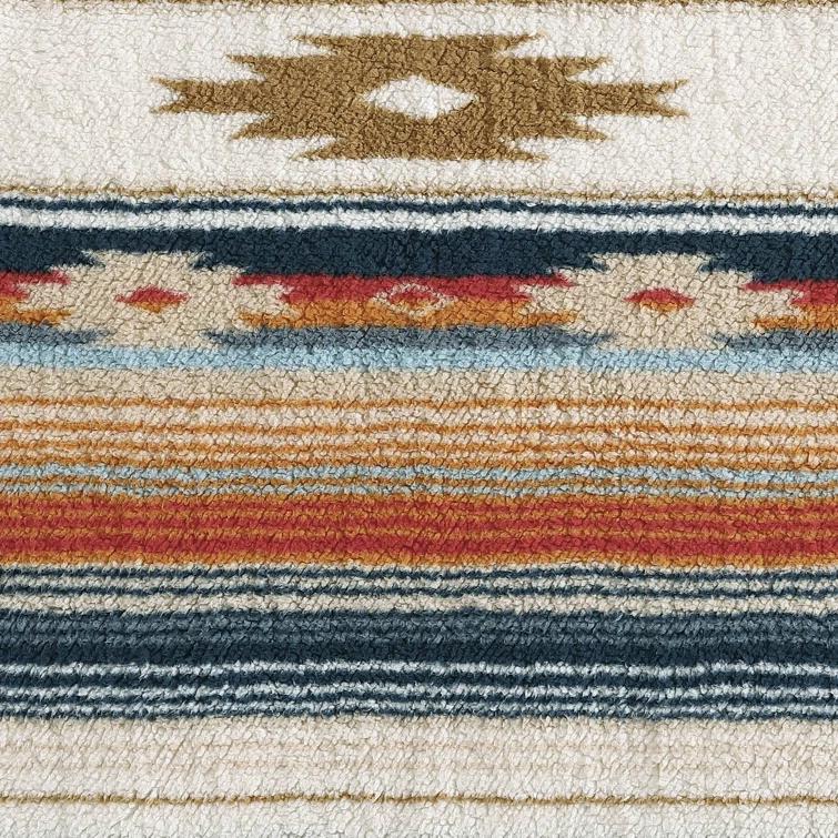 Wrangler Wrangler Printed Plush Sherpa Throw Blankets