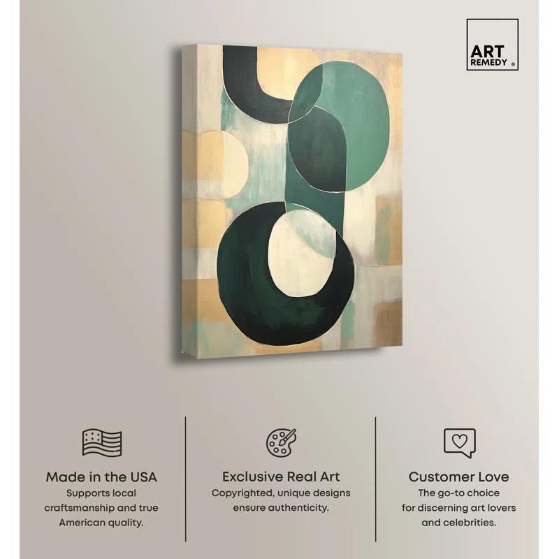 Art Remedy Jade Bracelet Abstract Shapes Trendy Wall Art by Art Remedy