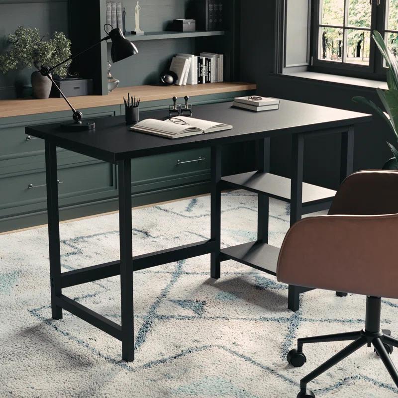 Martha Stewart Martha Stewart Beckett Home Office Trestle Desk with Shelves