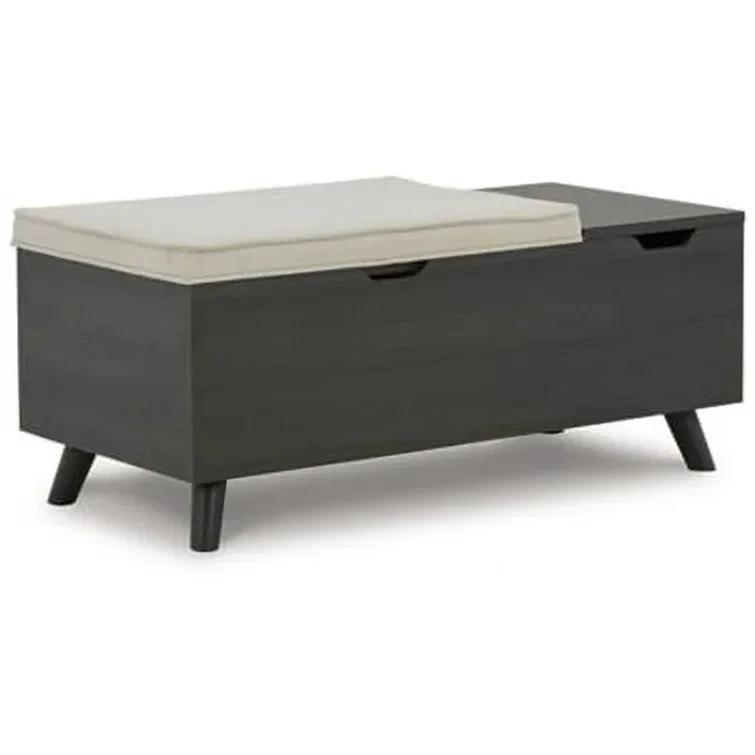 Loon Peak® Kadira Polyester Upholstered Storage Bench