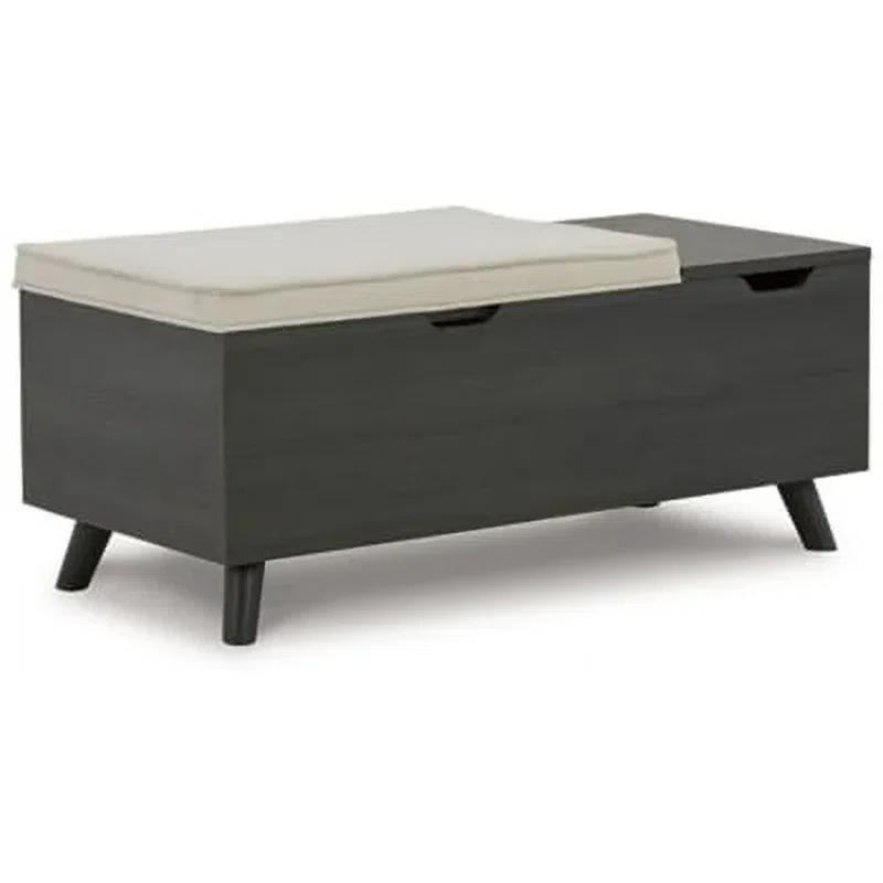 Loon Peak® Kadira Polyester Upholstered Storage Bench