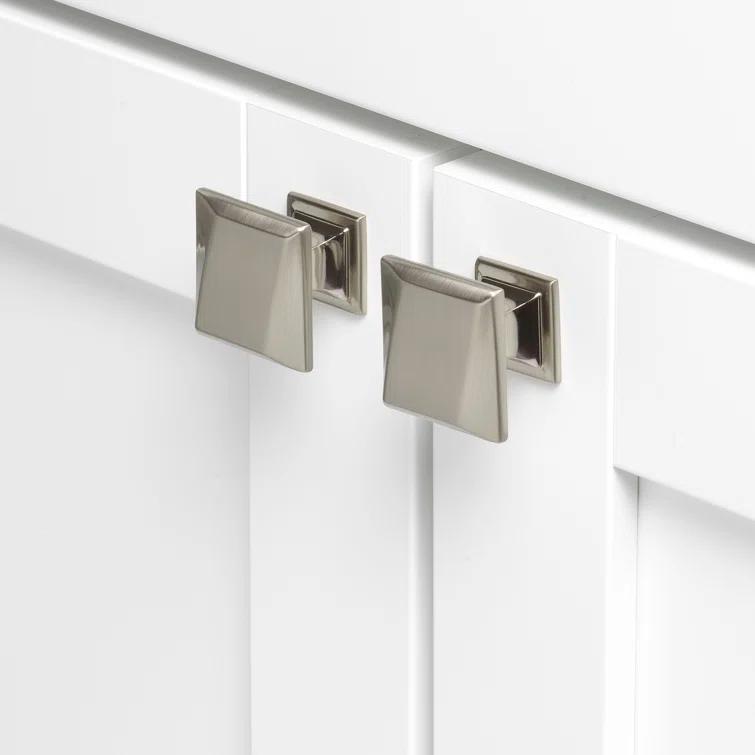 GlideRite Hardware Giana Collection 1 1/4" Length Square Knob Multipack (Set of 10)