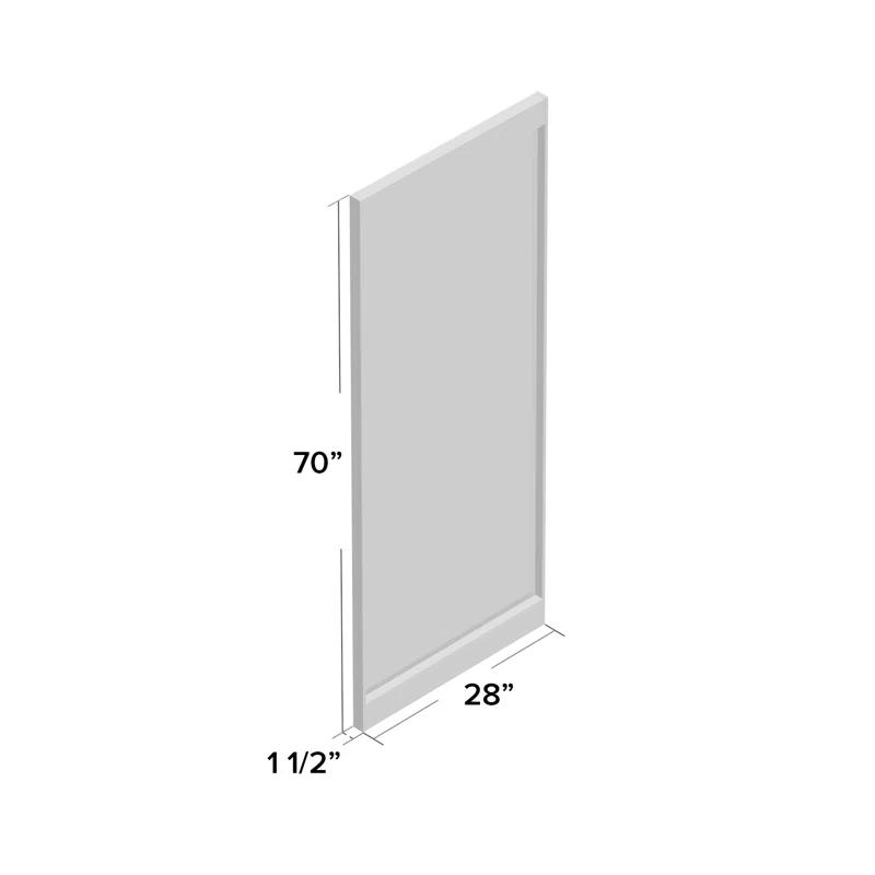 Mercury Row® Cliveden Rectangular Wood & Metal Industrial Floor Mirror