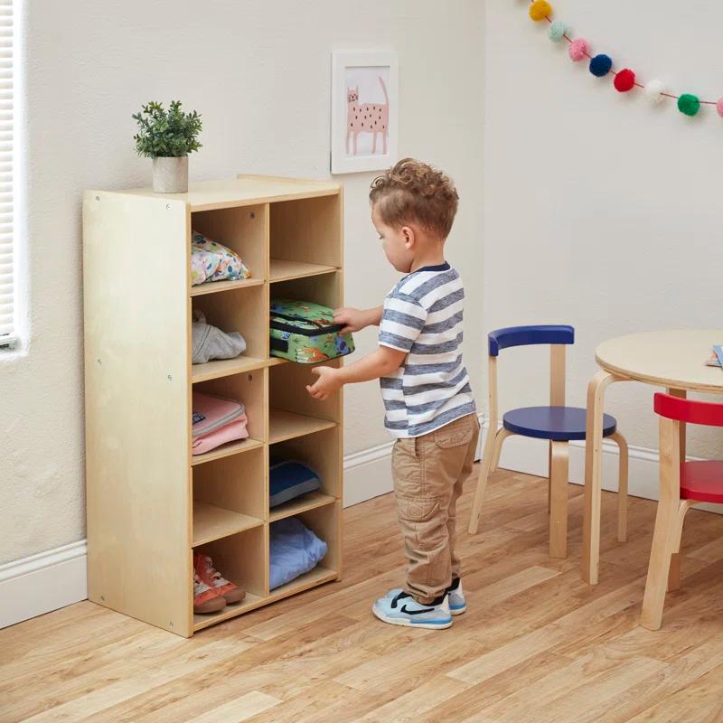 ECR4Kids ECR4Kids Streamline 10 Cubby Tray Cabinet 5x2, Classroom Furniture