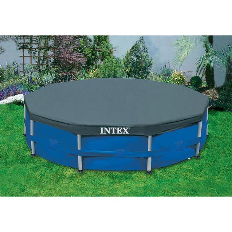 Intex Intex 10ft x 30in Metal Frame Swimming Pool Set with Filter and Debris Cover
