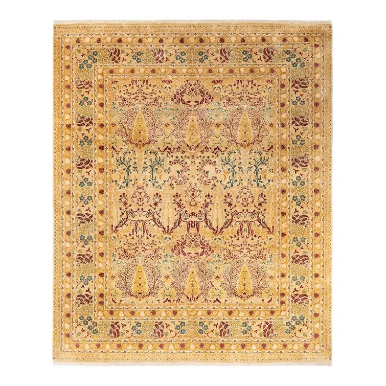 Isabelline Vladanka One-of-a-Kind 8' 3" X 10' 1" 2000s Wool Area Rug in Yellow