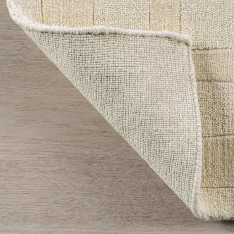 Latitude Run® Rune Bordered Wool-Blend Area Rug