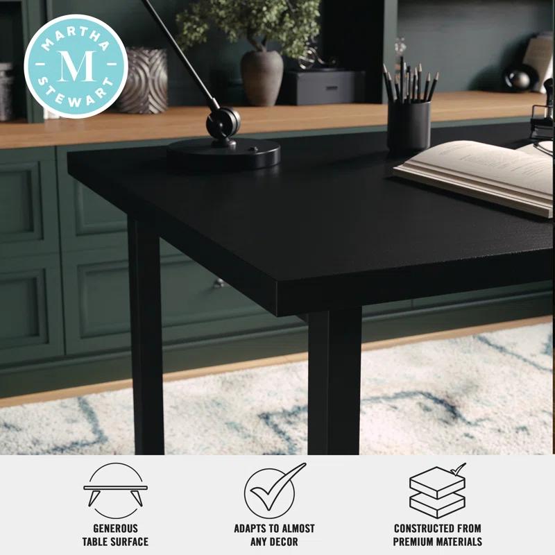 Martha Stewart Martha Stewart Beckett Home Office Trestle Desk with Shelves