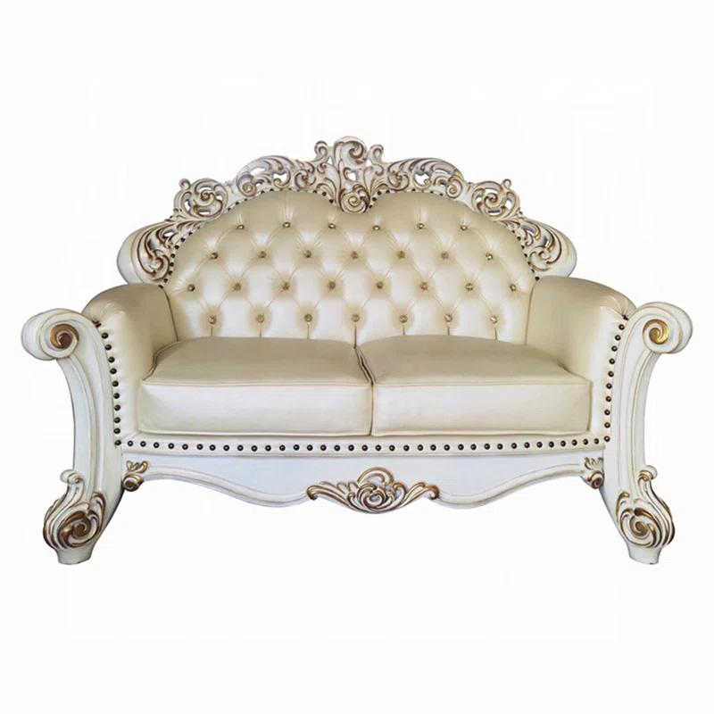 A&J Homes Studio Vendome 69.6'' Faux Leather Loveseat