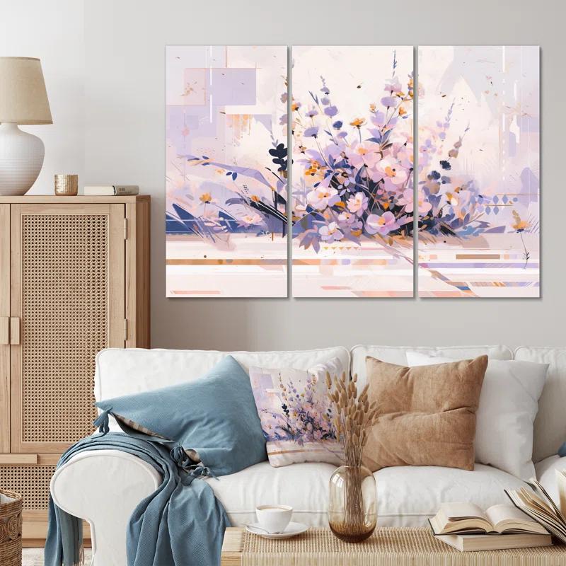 " Symmetrical Abstractions II " 3 - Pieces