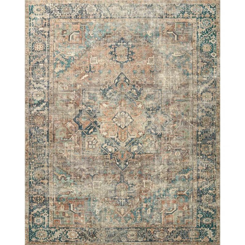 Loloi Margot Terracotta / Lagoon Area Rug feat. Cloudpile