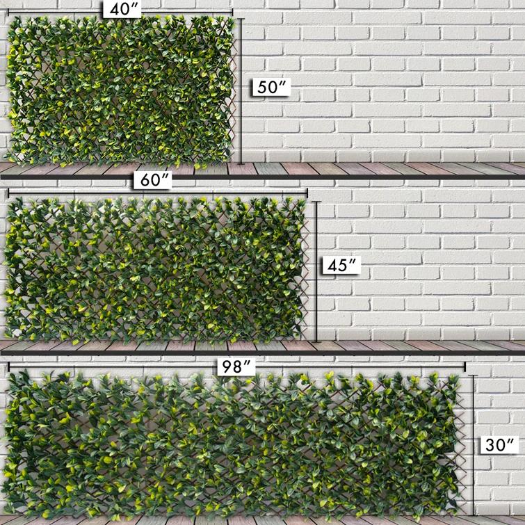 GreenSmart Dekor 30'' H x 98'' W Polyethylene Plastic