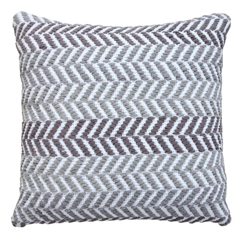 AANNY Chevron Cotton Throw Pillow
