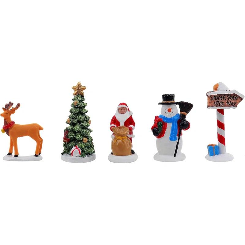 c&g home 5 Piece Village Figurine Set