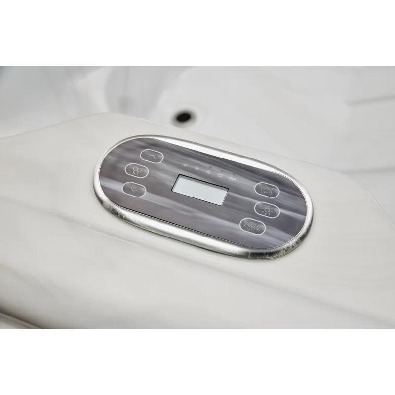 Luxury Spas Luxury Spas 4 - Person 39 - Jet Acrylic Rectangular Standard Hot Tub with Ozonator in Gray