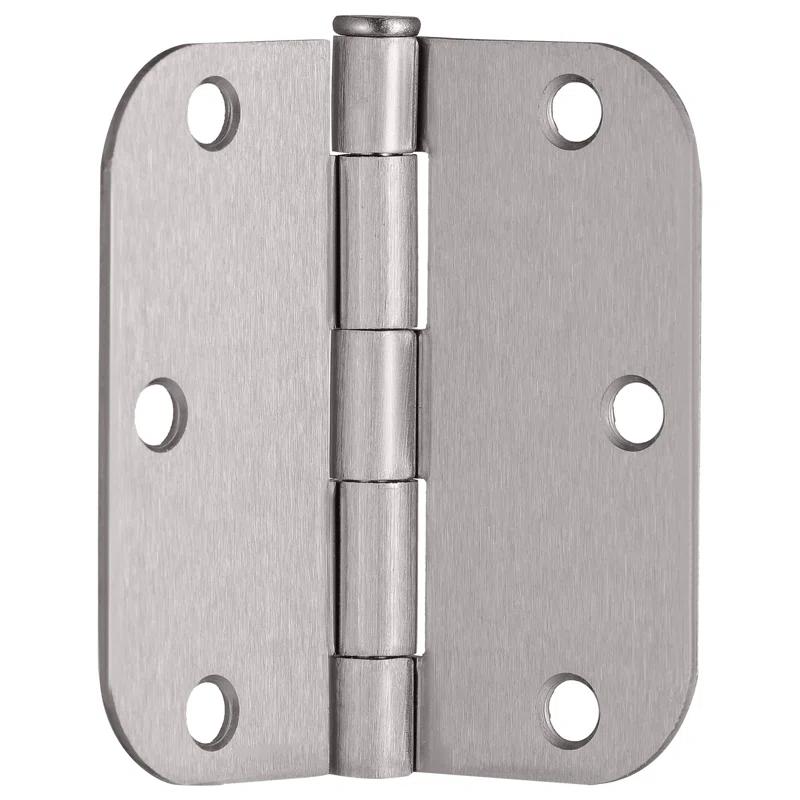 Design House Door Hinge In Satin Brass, 3.5-Inch, 5/8-Inch Radius, 9-Pack (Set of 9)