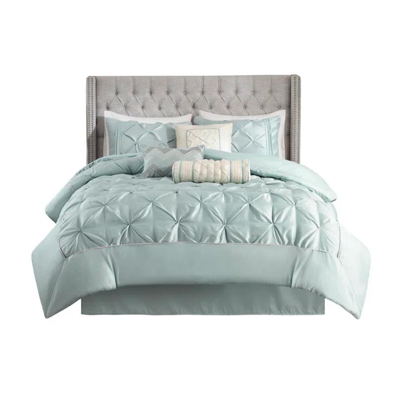Madison Park Laurel 7 Piece Tufted Comforter Set