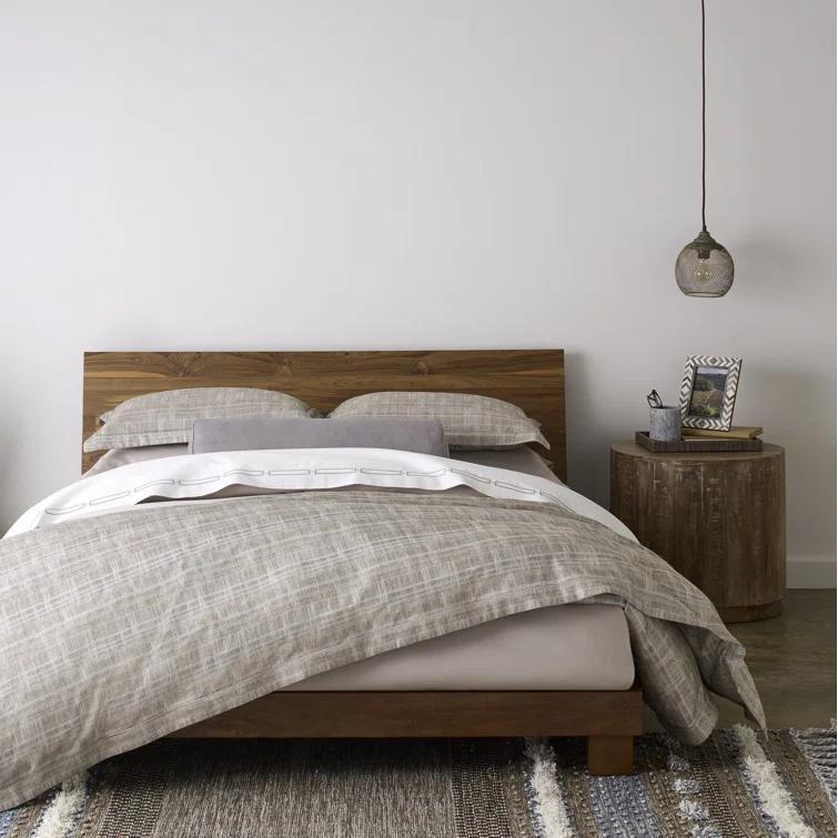 King Linen Jacquard Cotton Patterned Duvet Cover