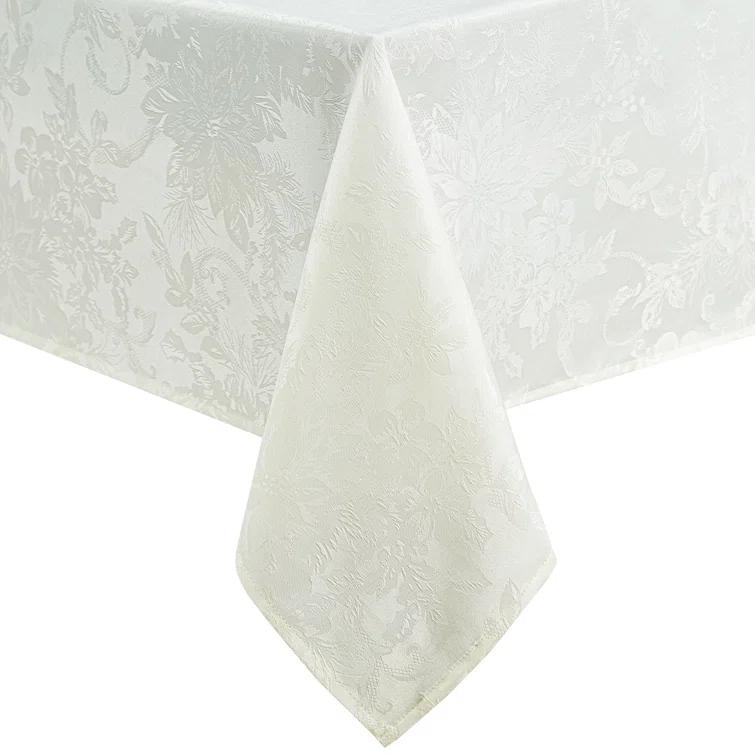 Astoria Grand Tilghman Poinsettia Floral Woven Tablecloth