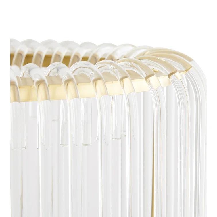 Chandler 12-Light Brown Nickel and Glass Pendant