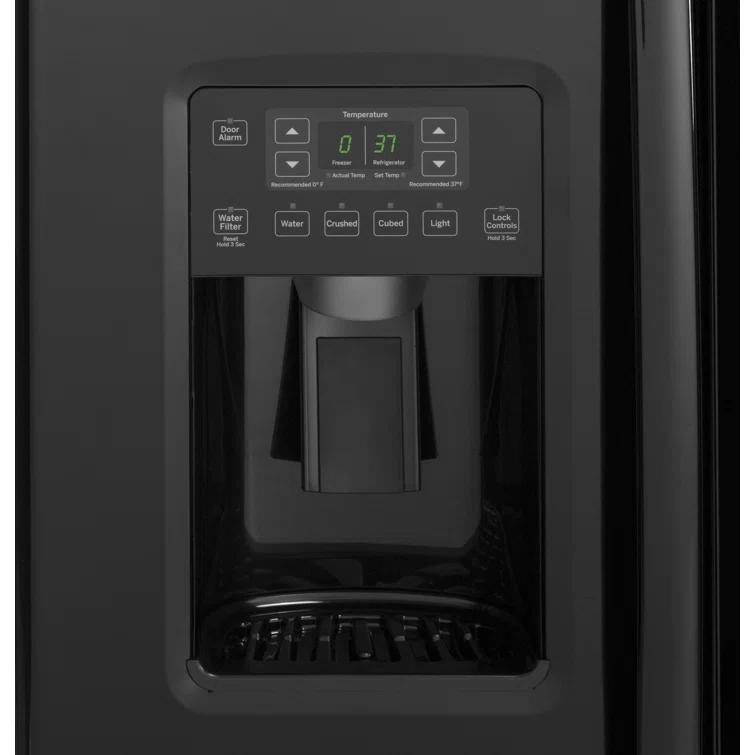 GE Appliances 36" Counter Depth Side-by-Side 21.9 cu. ft. Refrigerator GZS22DGJBB