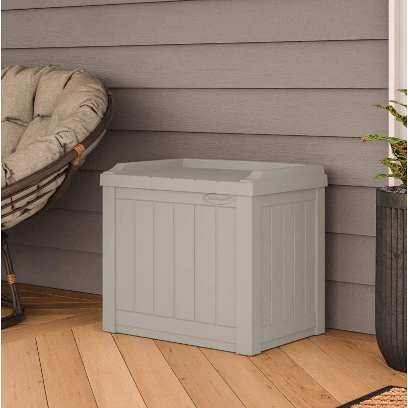 Suncast Suncast 22 Gallon Water Resistant Deck Box with Storage Seat