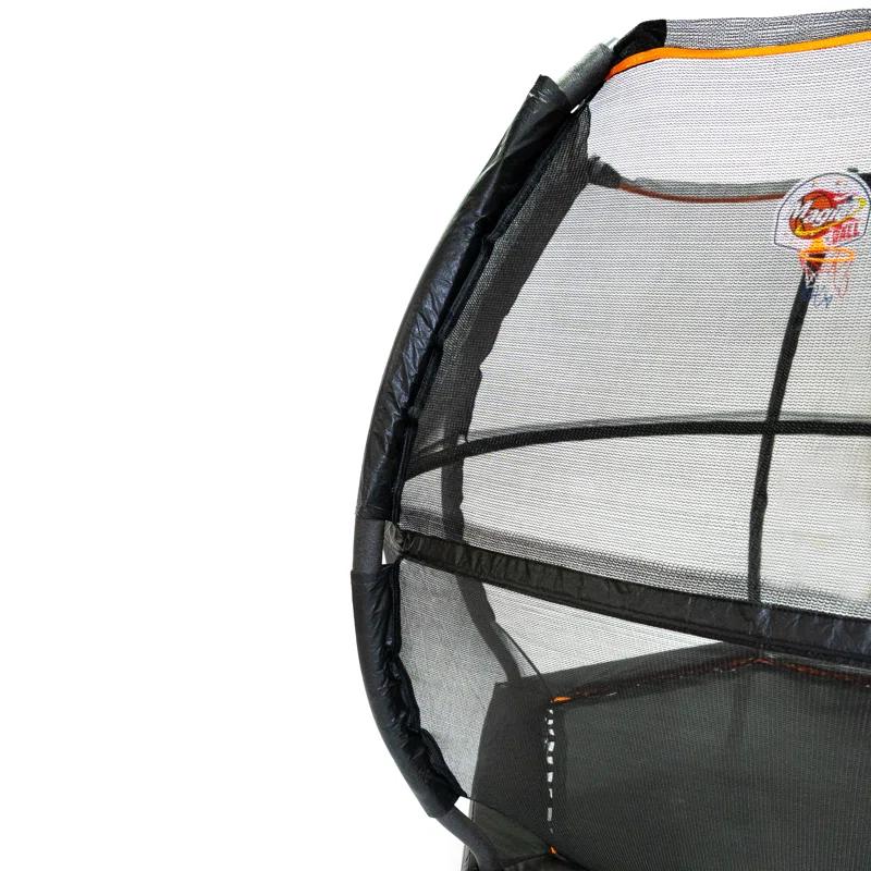 Jumpking 7" Hexagon Backyard Trampoline with Safety Enclosure Above Ground | Wayfair