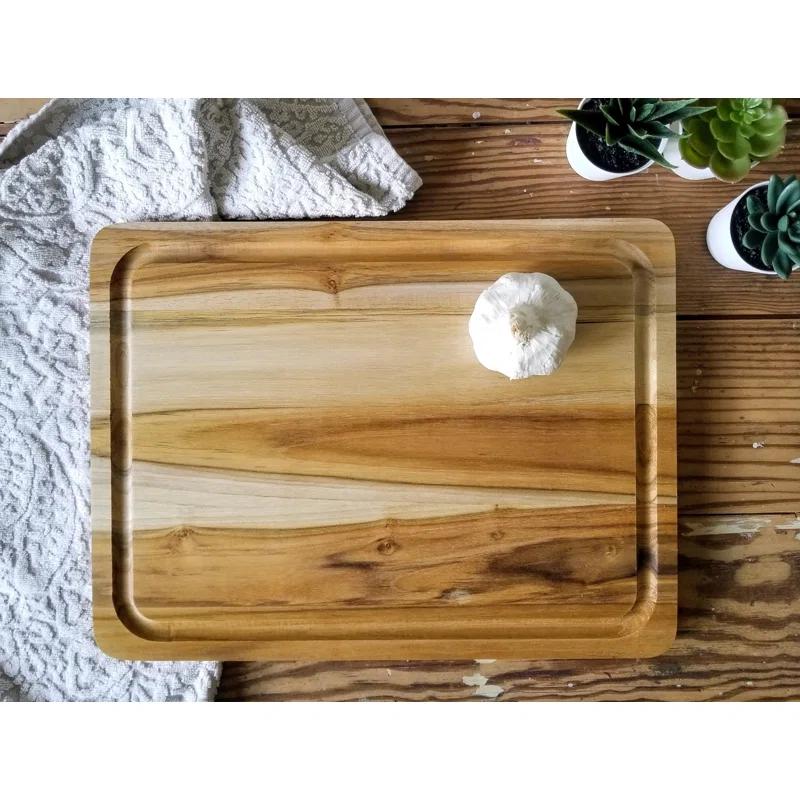 Lipper Teak Edge Grain Cutting Board, Large