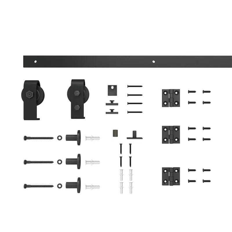 Calhome 80'' Solid Wood Louvered Bi-Fold Door