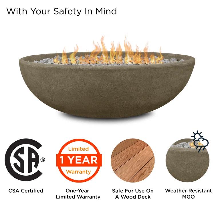 Fernanda Fire Bowl - Shale / Oval