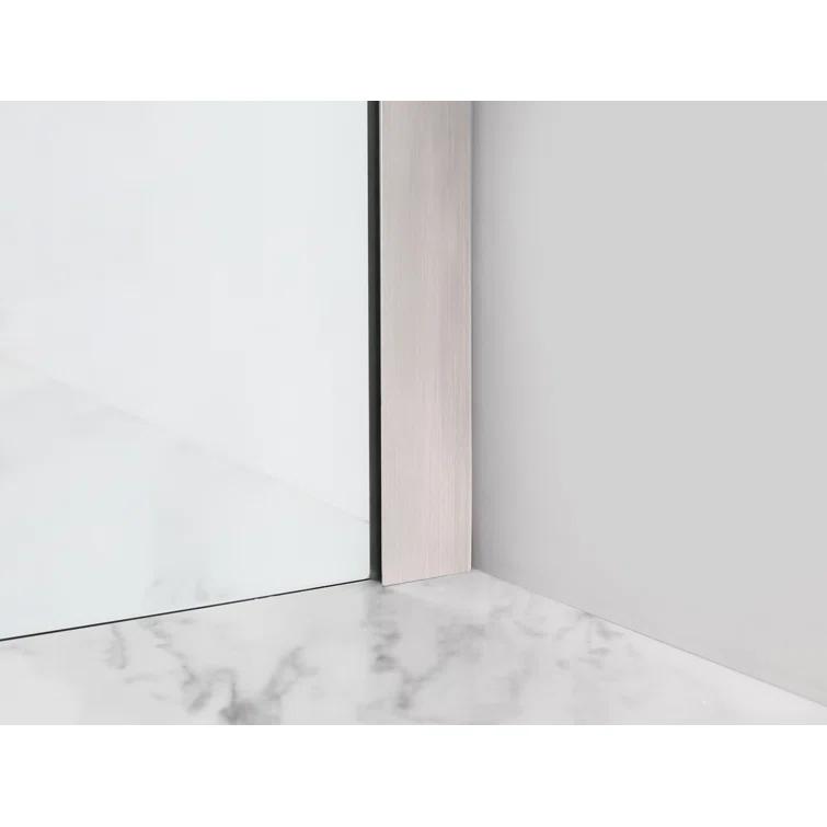 Aston Bromley 34.25" x 72" Rectangle Hinged Shower Enclosure SEN967EZ-SS-342836-10