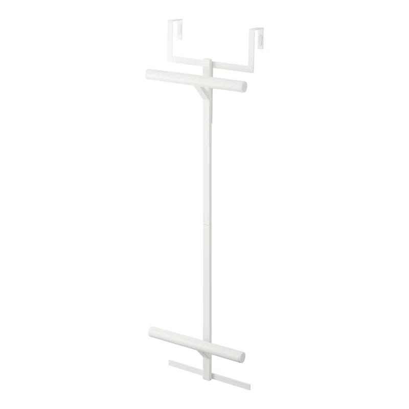 Yamazaki Home Kids' Backpack Over The Door Hanger, Two-Tiered Bookbag Metal Storage Rack