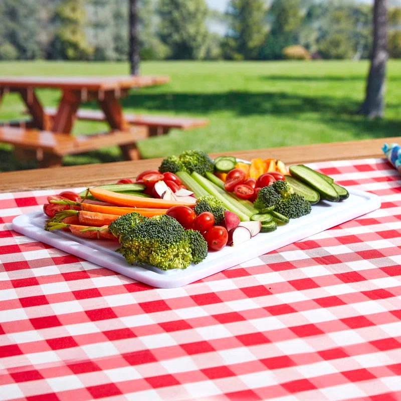 Farberware Farberware Snacklebox 11-Compartment Organizer with Plastic Locking Lid and Black Handles, 11x16 Inches