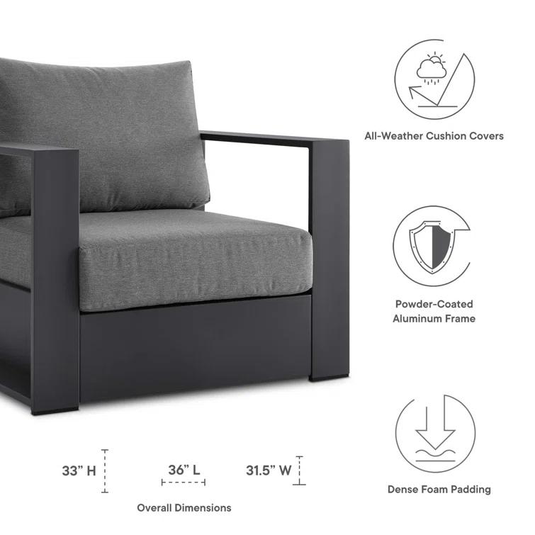 Modway Modway Tahoe Outdoor Patio Powder-Coated Aluminum Armchair