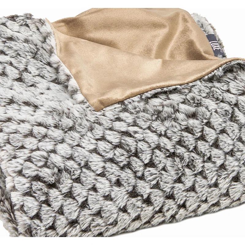 HomeRoots Knitted Throw Blanket