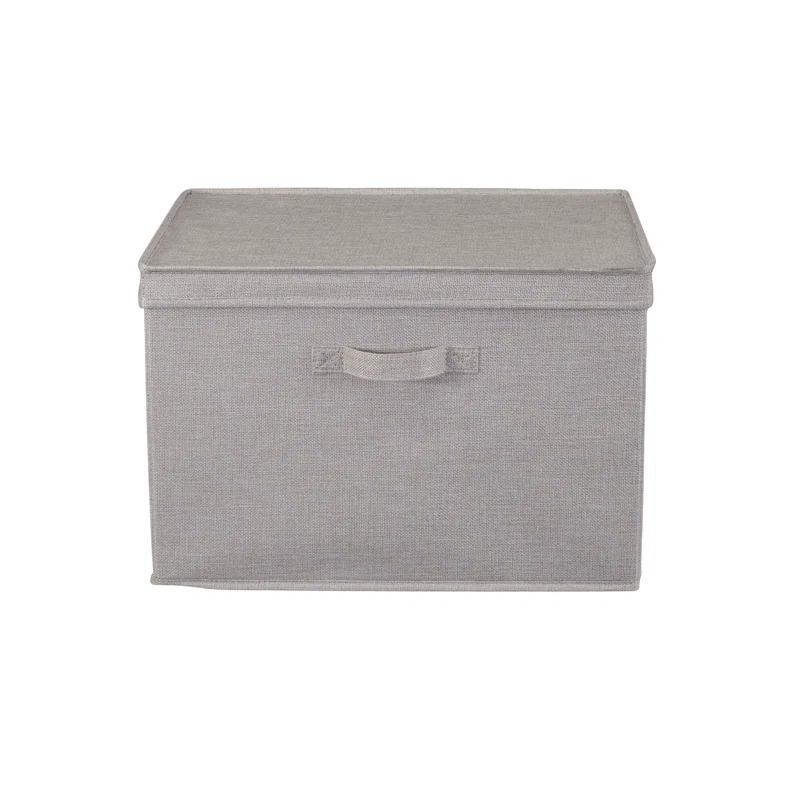 Household Essentials Household Essentials Wide Storage Box Fabric Bin (Set of 2)