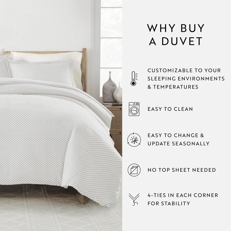 Home Garden Pattern Duvet Cover Set