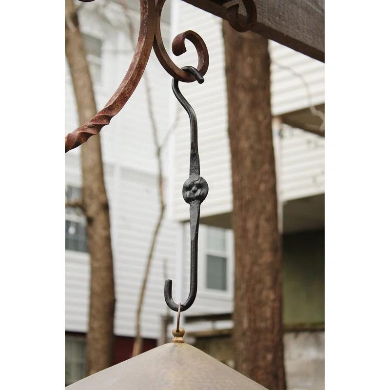 ACHLA Metal Weather Resistant Hook Plant Stand (Set of 2)