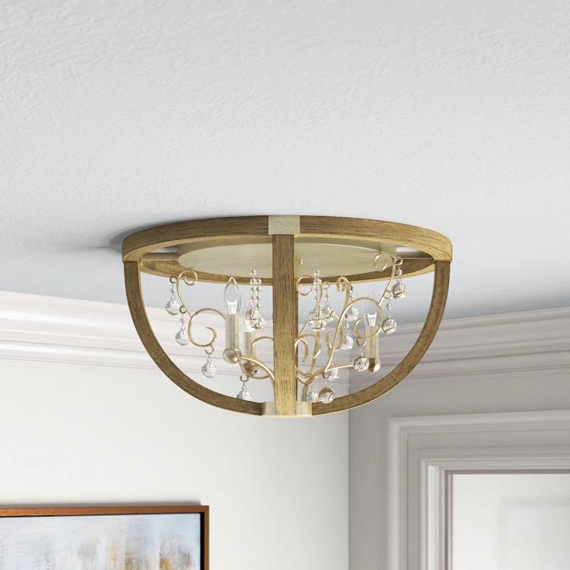 Hinkley Abingdon 3 - Light 24" Chandelier Style Geometric Flush Mount