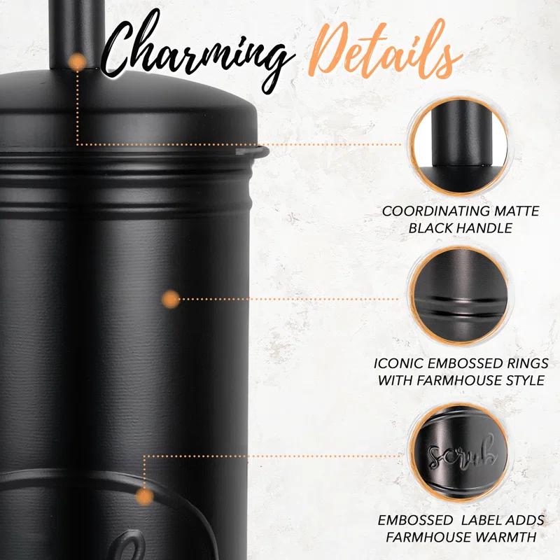 Autumn Alley Metal Toilet Brush And Holder