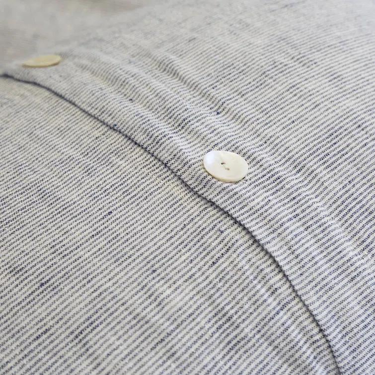 Logan Linen Sham by Pom Pom at Home - Navy / Standard