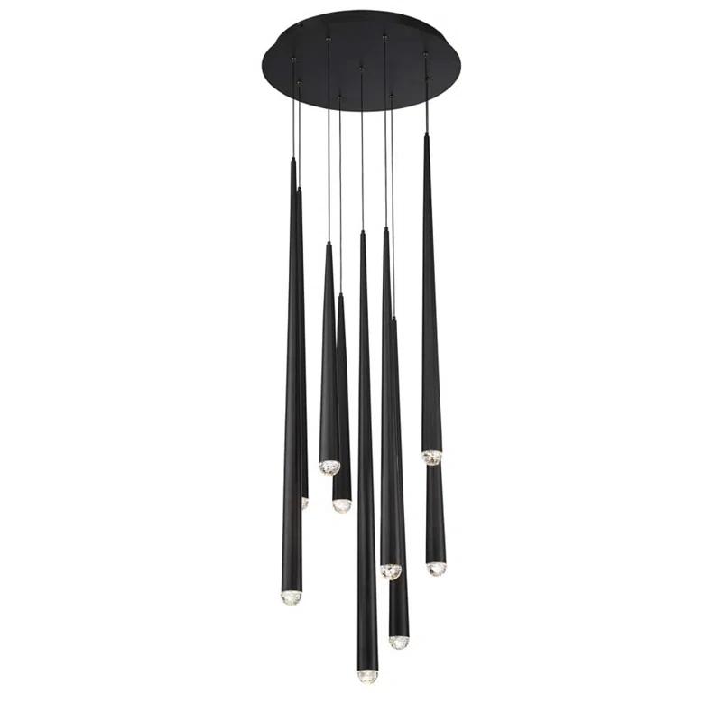 Cascade 9 - Light Dimmable LED Tiered Chandelier